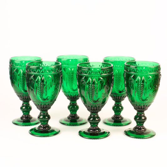 Set 6 Copas Elefante Verde